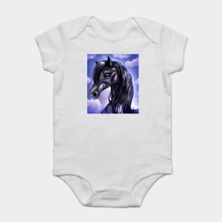 Friesian horse Baby Bodysuit